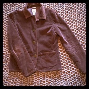 Brown stretchy crushed velvet barn jacket 🧥 🐴